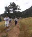  CCQH LC Hikers down Mesa Trail in Boulder