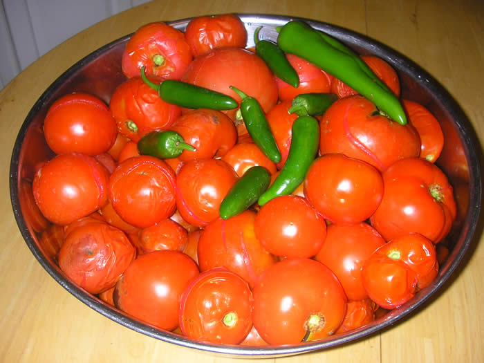 Tomatoes and Peppers